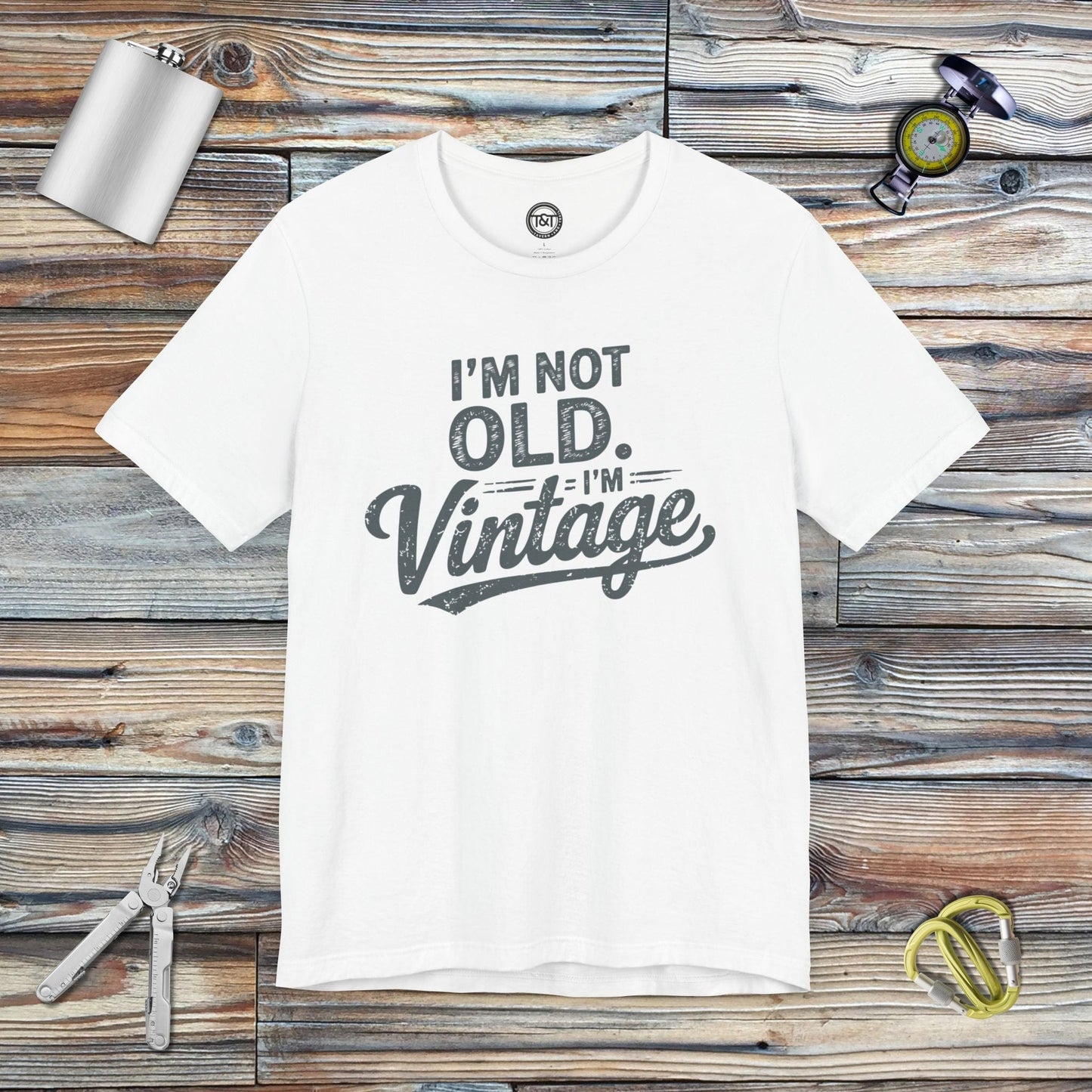 Tavern and Trail T-Shirt I'm Vintage T-Shirt White / S