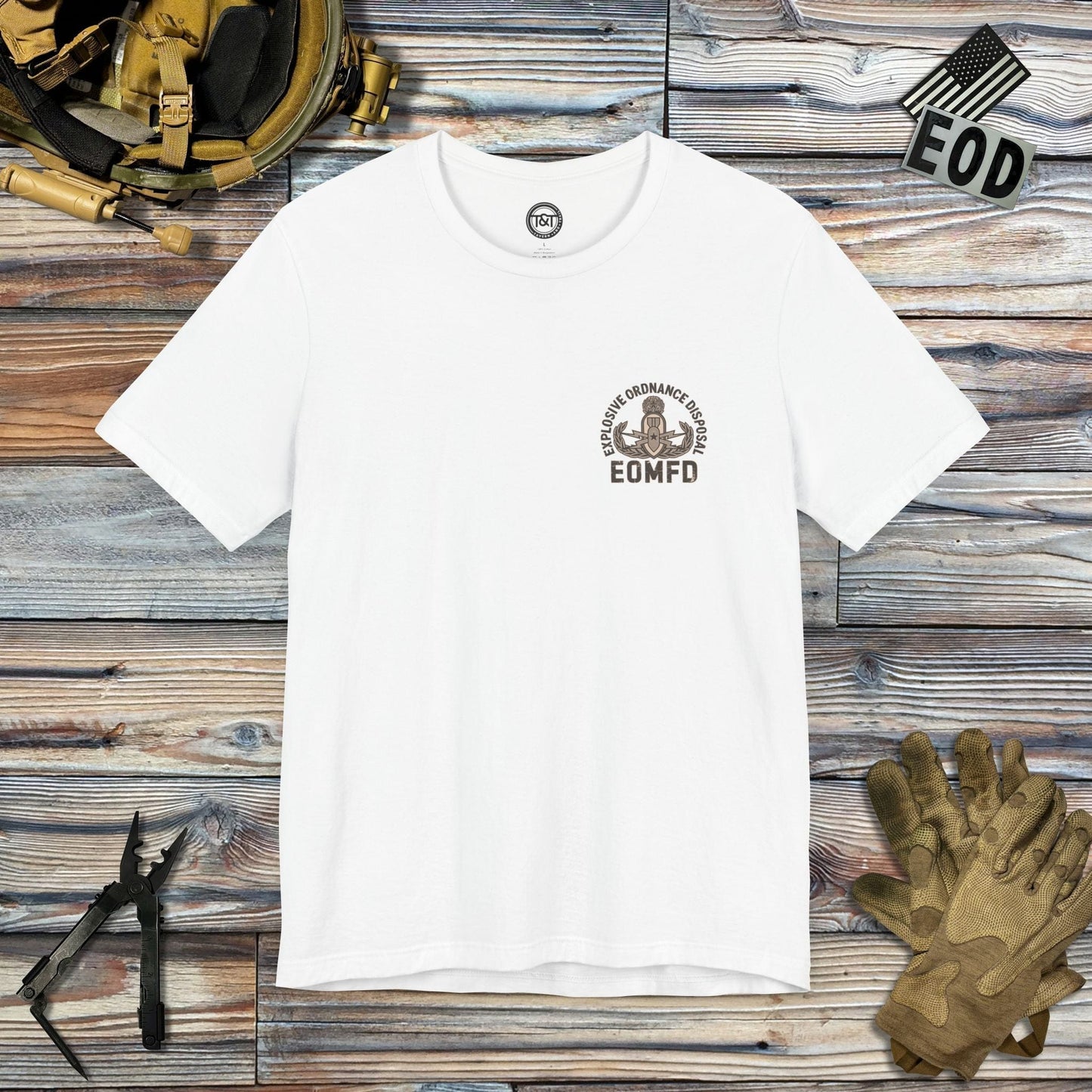 Tavern and Trail T-Shirt Initial Success Skull (Backprint) T-Shirt White / S