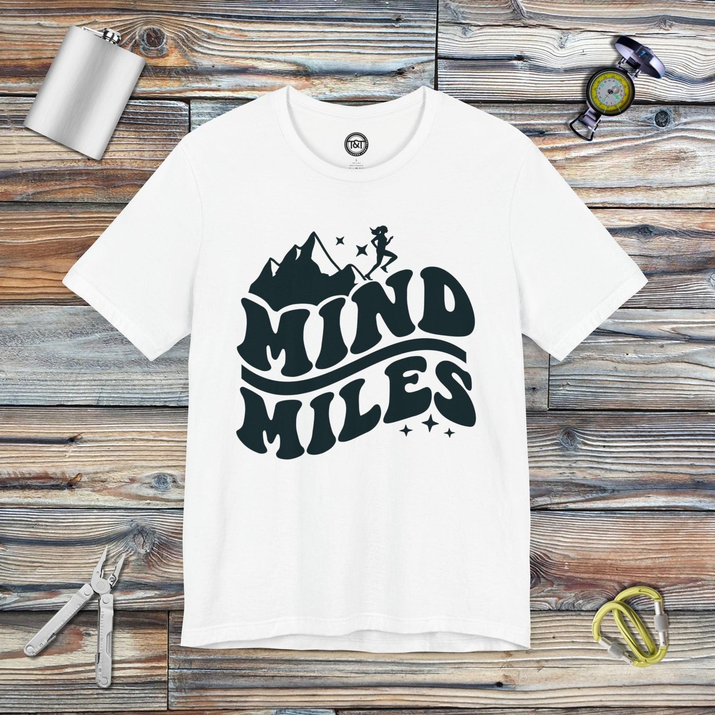 Tavern and Trail T-Shirt Mind Over Miles T-Shirt White / S