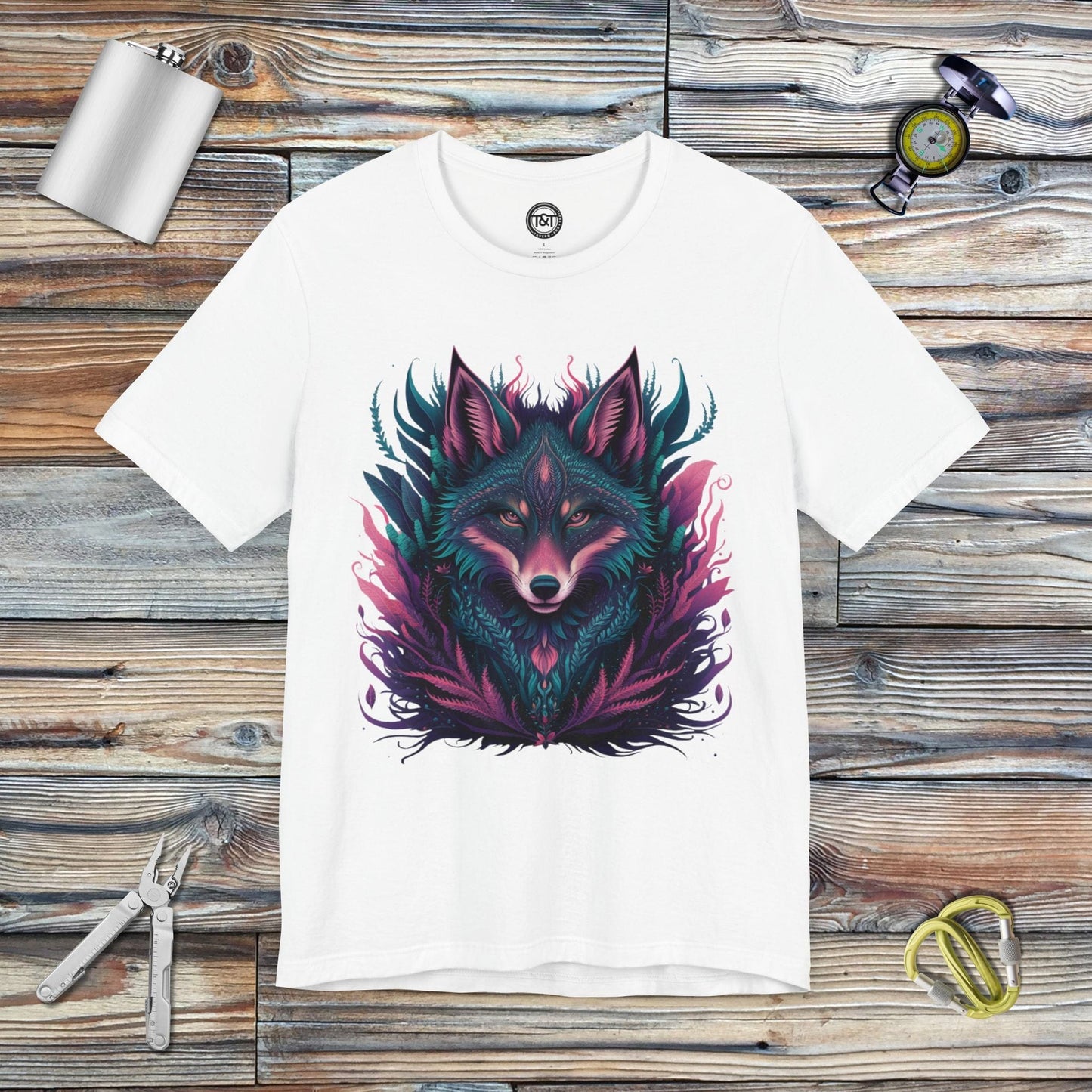 Tavern and Trail T-Shirt Mystic Coyote T-Shirt White / S