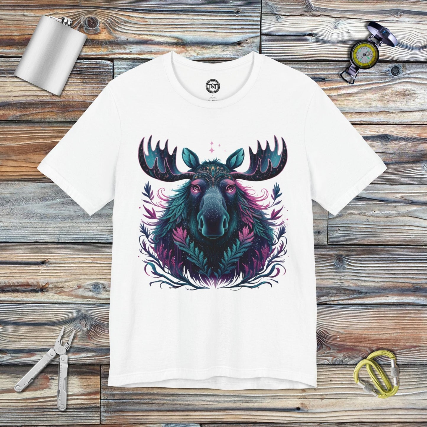 Tavern and Trail T-Shirt Mystic Moose T-Shirt White / S