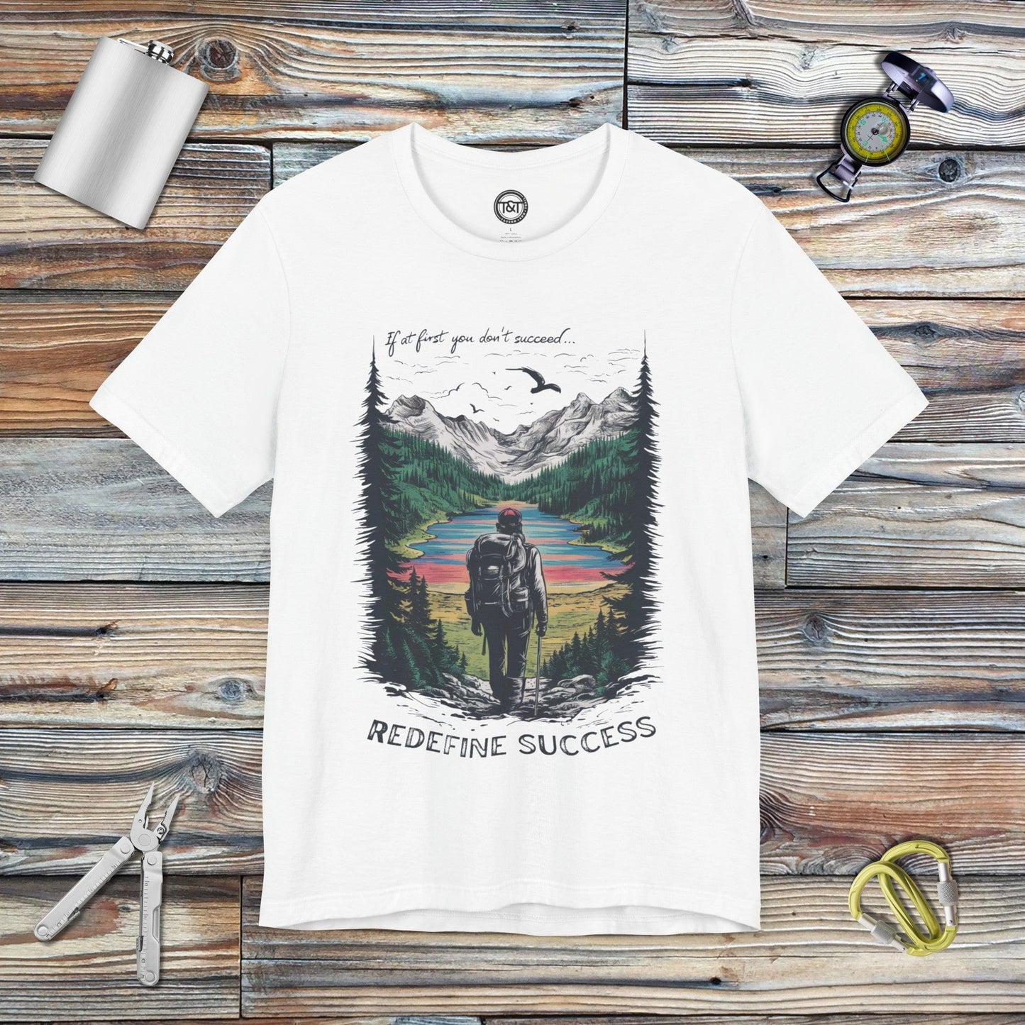 Tavern and Trail T-Shirt Redefine Success T-Shirt White / S