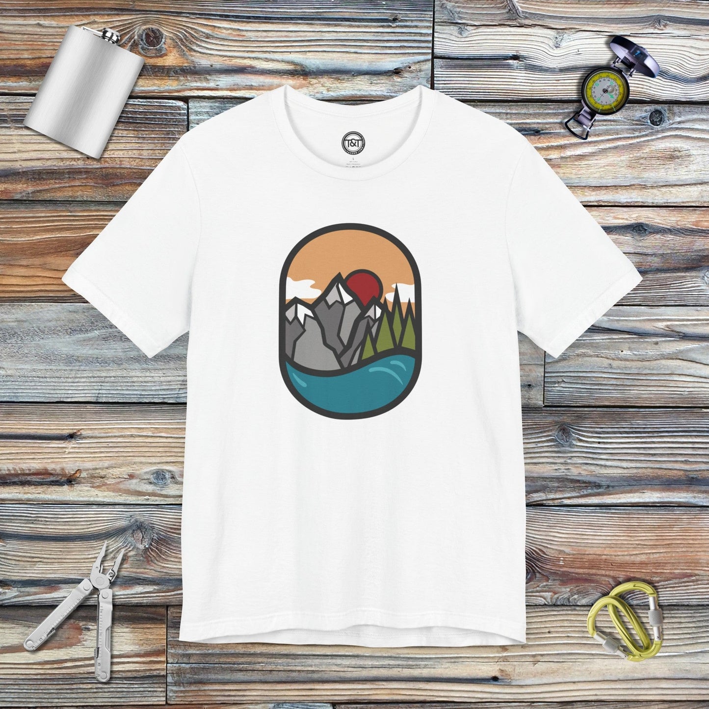 Tavern and Trail T-Shirt Sea-to-Sky Icon T-Shirt White / S