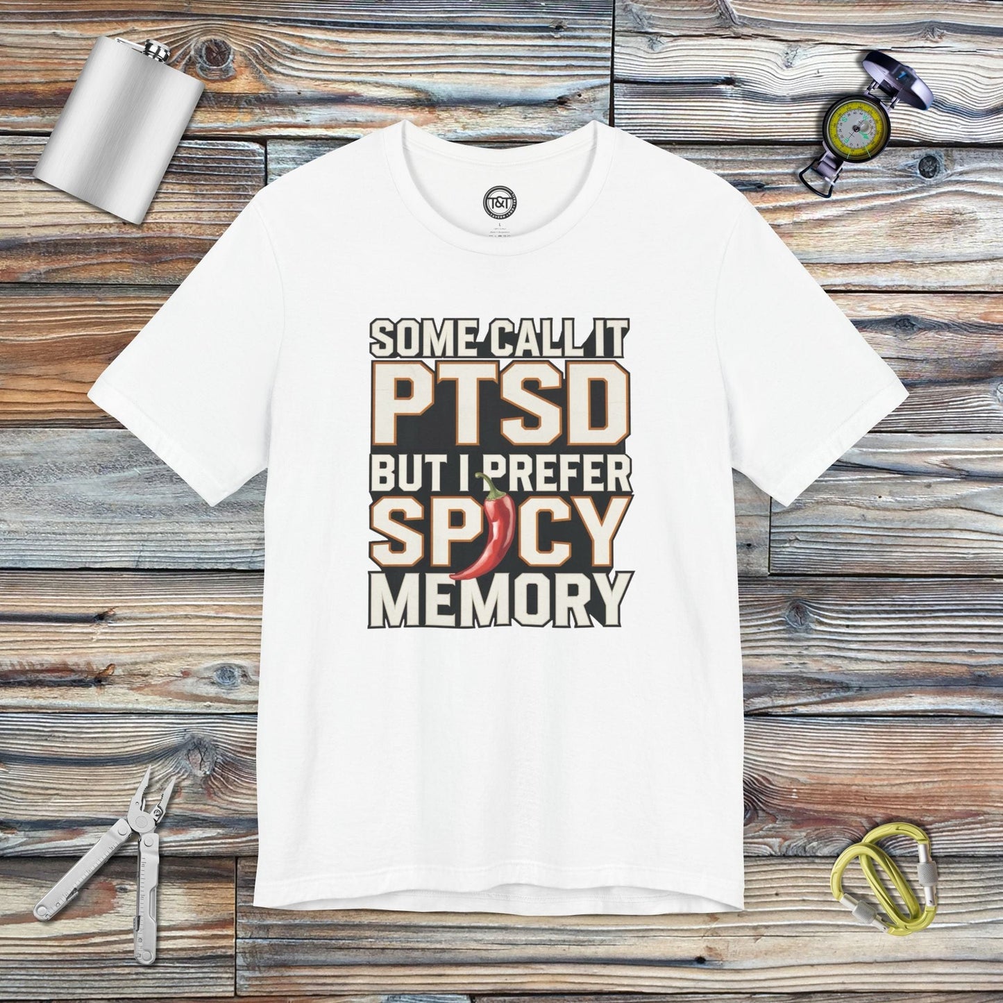 Tavern and Trail T-Shirt Spicy Memory T-Shirt White / S