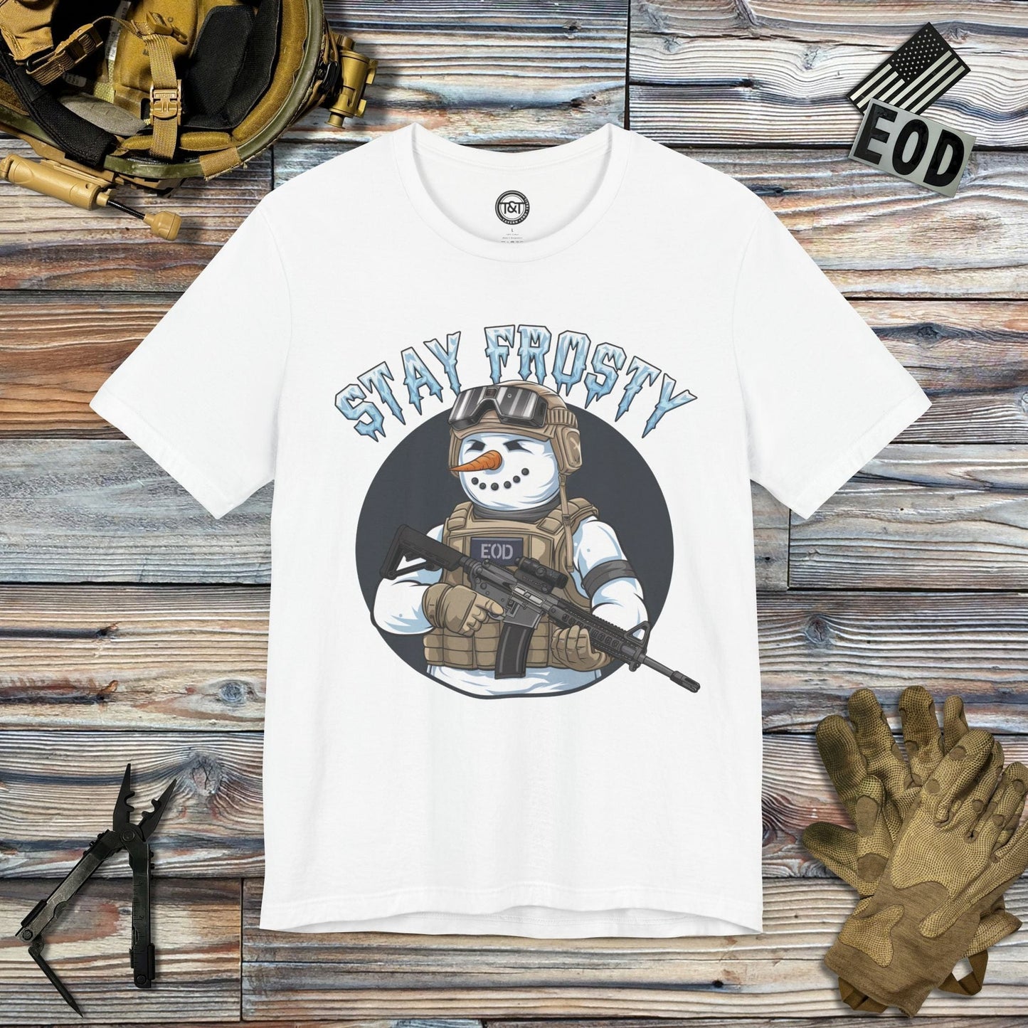 Tavern and Trail T-Shirt Stay Frosty T-Shirt White / S