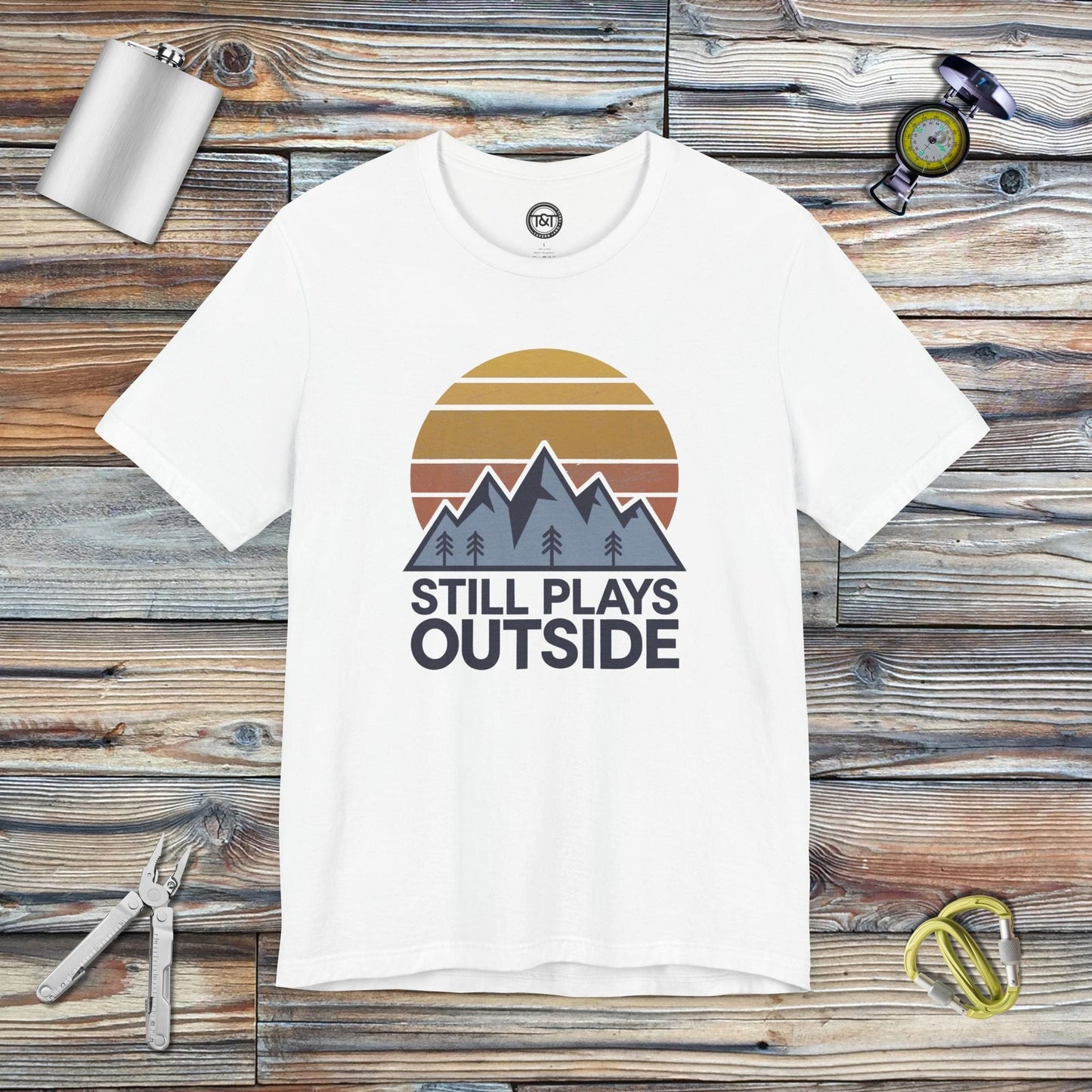 Tavern and Trail T-Shirt Still Plays Outside (Gen 1) T-Shirt White / S