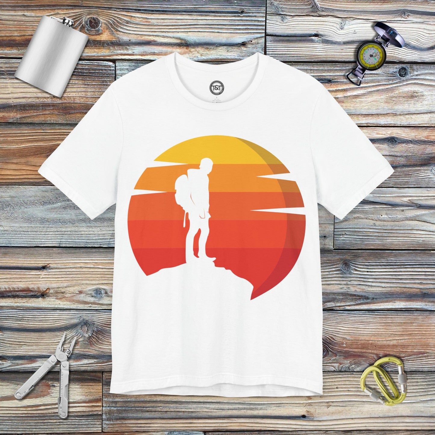 Tavern and Trail T-Shirt Vintage Hiker T-Shirt White / S