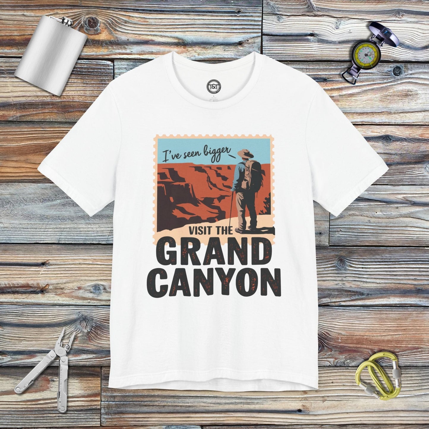 Tavern and Trail T-Shirt Visit the Grand Canyon T-Shirt White / S