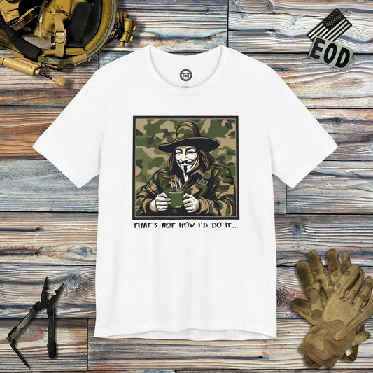 Tavern and Trail T-Shirt What the Fawkes Says (Camo) T-Shirt White / S