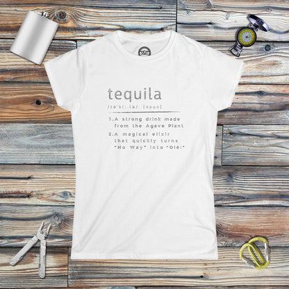 Tavern and Trail T-Shirt Women's Tequila [noun] T-Shirt White / S