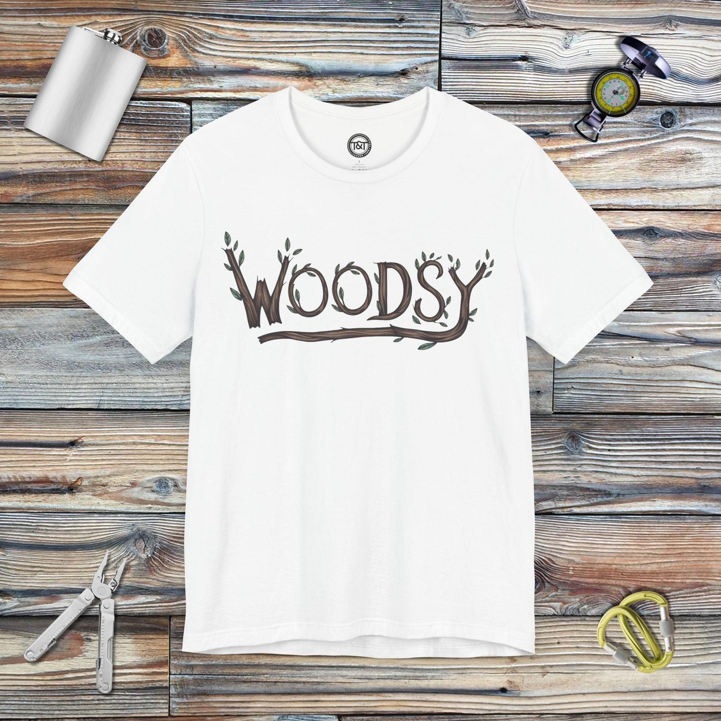 Tavern and Trail T-Shirt Woodsy T-Shirt White / S